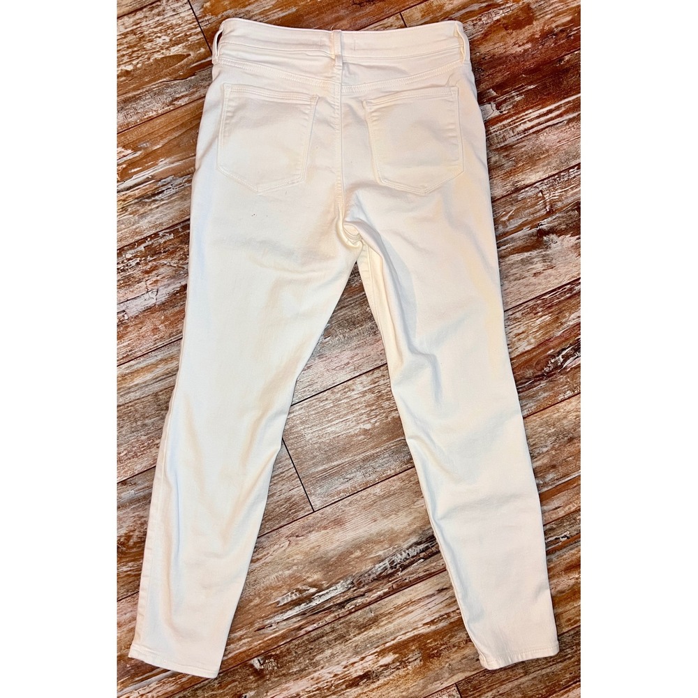 Athleta Sculptek White Skinny Jeans Womens 6 Sculpting Stretch Denim - Picture 3 of 12